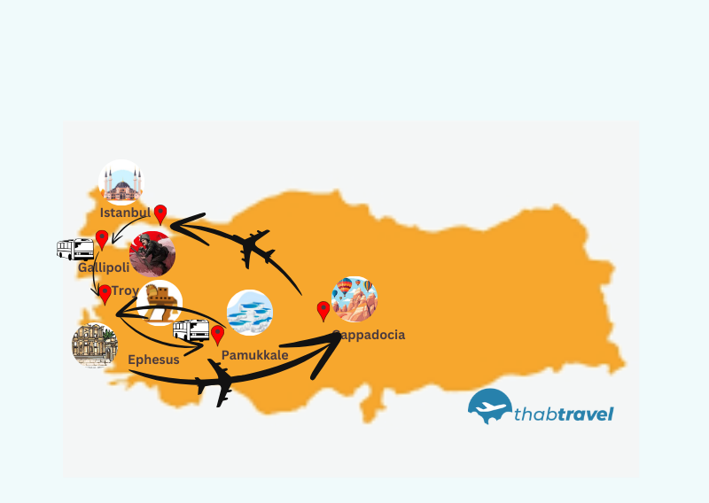 Private Tour From Istanbul to Gallipoli Troy Ephesus Pamukkale and Cappadocia - 6 Days