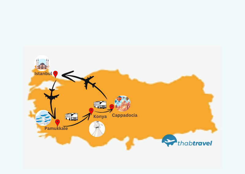 Private Istanbul, Pamukkale, Konya and Cappadocia Tour - 7 Days